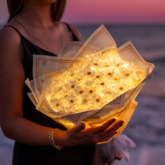 Led Işıklı Papatya Buketi Özel Hediyelik